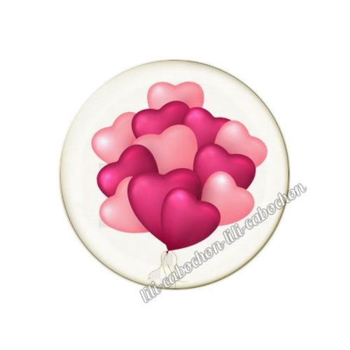 Cabochon résine a coller 25 mm amour couple saint valentin coeur  je t'aime 31