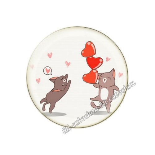 Cabochon résine a coller 25 mm amour couple saint valentin coeur  je t'aime 38