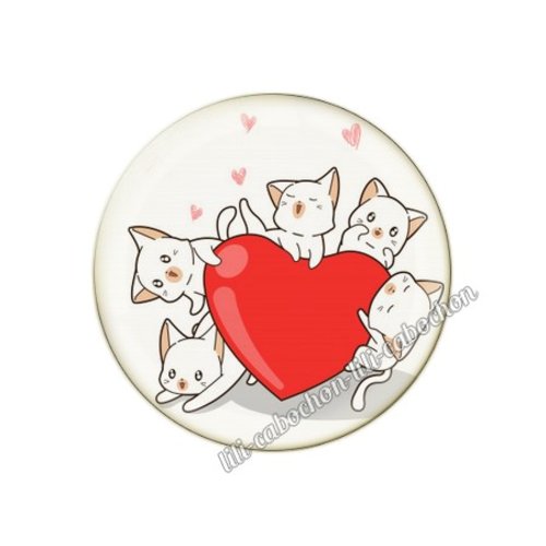Cabochon résine a coller 25 mm amour couple saint valentin coeur  je t'aime 39
