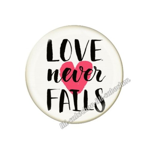 Cabochon résine a coller 25 mm amour couple saint valentin coeur  je t'aime 42