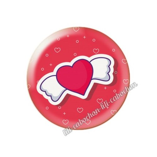 Cabochon résine a coller 25 mm amour couple saint valentin coeur  je t'aime 43