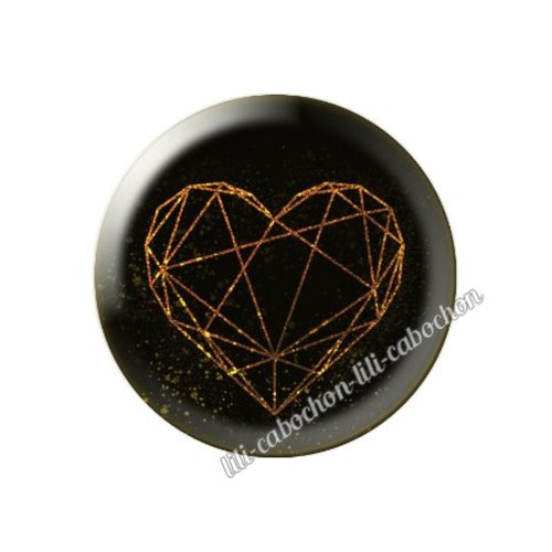 Cabochon résine a coller 25 mm amour couple saint valentin coeur  je t'aime 45