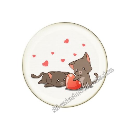 Cabochon résine a coller 25 mm amour couple saint valentin coeur  je t'aime 48