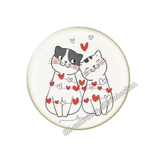Cabochon résine a coller 25 mm amour couple saint valentin coeur  je t'aime 68