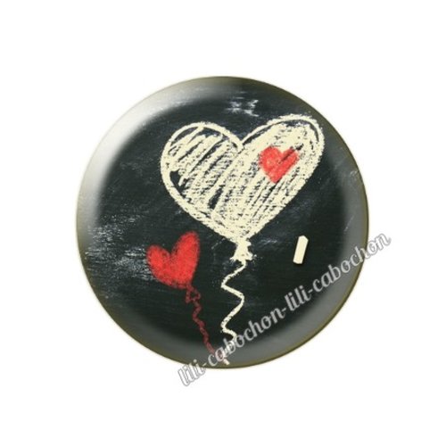 Cabochon résine a coller 25 mm amour couple saint valentin coeur  je t'aime 69