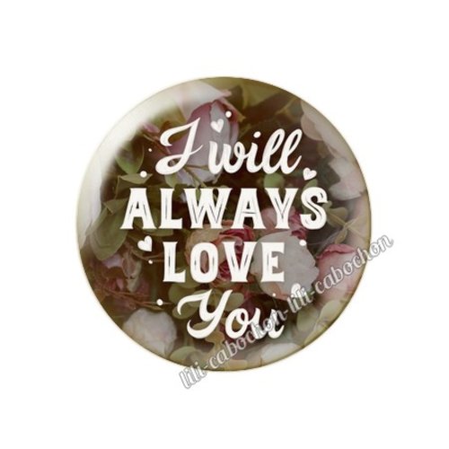 Cabochon résine a coller 25 mm amour couple saint valentin coeur  je t'aime 71