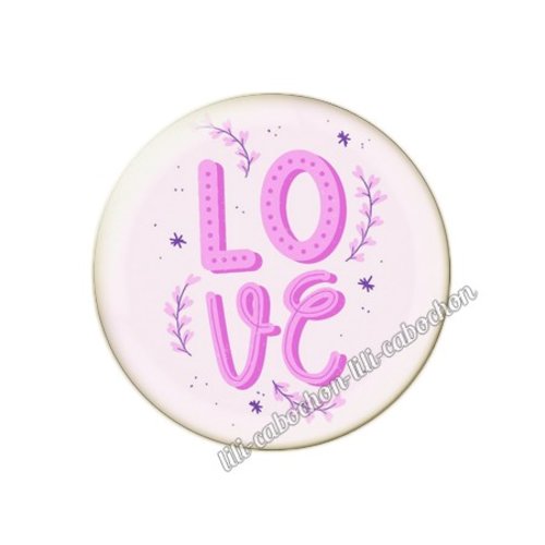 Cabochon résine a coller 25 mm amour couple saint valentin coeur  je t'aime 73