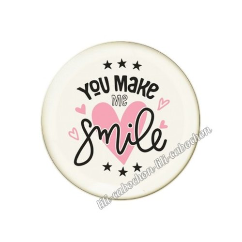 Cabochon résine a coller 25 mm amour couple saint valentin coeur  je t'aime 76