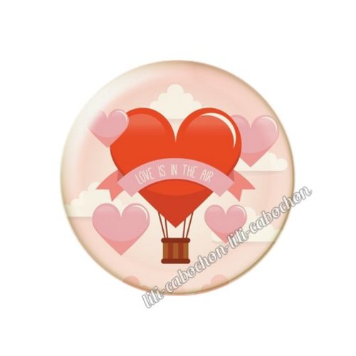 Cabochon résine a coller 25 mm amour couple saint valentin coeur  je t'aime 94