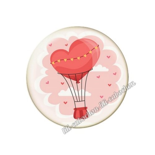 Cabochon résine a coller 25 mm amour couple saint valentin coeur  je t'aime 98