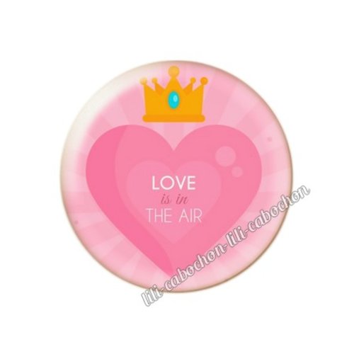 Cabochon résine a coller 25 mm amour couple saint valentin coeur  je t'aime 109