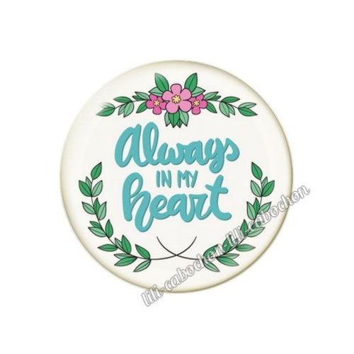 Cabochon résine a coller 25 mm amour couple saint valentin coeur  je t'aime 110