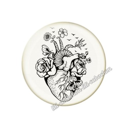 Cabochon résine a coller 25 mm amour couple saint valentin coeur  je t'aime 113