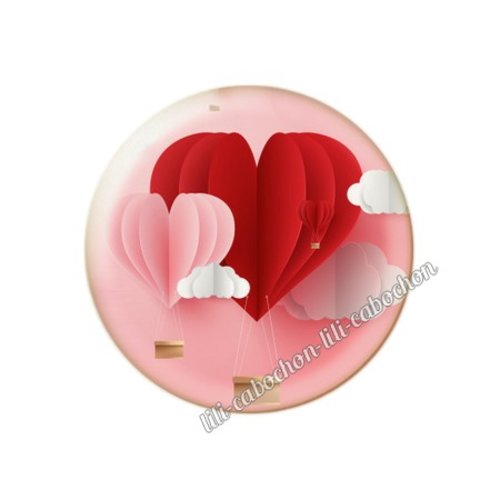 Cabochon résine a coller 25 mm amour couple saint valentin coeur  je t'aime 116