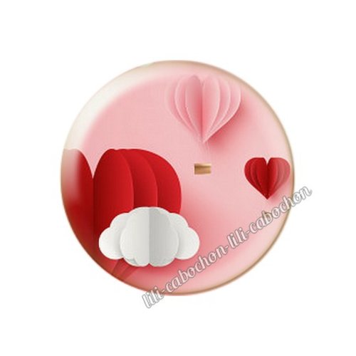Cabochon résine a coller 25 mm amour couple saint valentin coeur  je t'aime 117