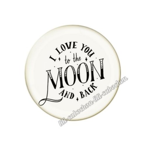 Cabochon résine a coller 25 mm amour couple saint valentin coeur  je t'aime 122