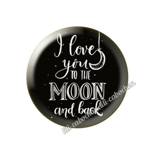 Cabochon résine a coller 25 mm amour couple saint valentin coeur  je t'aime 134