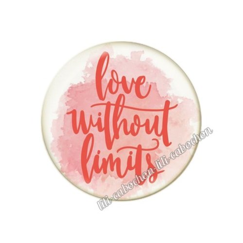 Cabochon résine a coller 25 mm amour couple saint valentin coeur  je t'aime 165