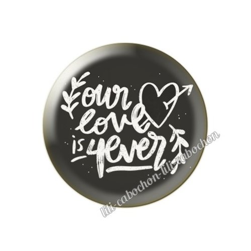 Cabochon résine a coller 25 mm amour couple saint valentin coeur  je t'aime 179