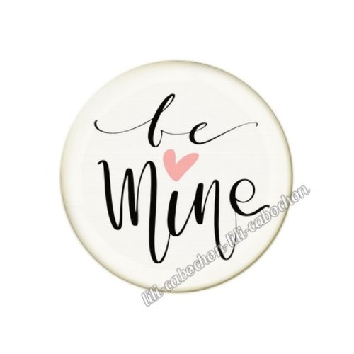 Cabochon résine a coller 25 mm amour couple saint valentin coeur  je t'aime 185