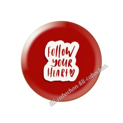 Cabochon résine a coller 25 mm amour couple saint valentin coeur  je t'aime 207