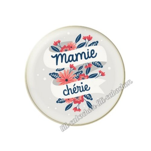 Cabochon résine a coller 25 mm mamie mm18