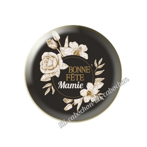 Cabochon résine a coller 25 mm mamie mm22