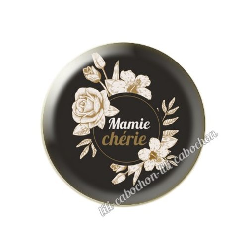 Cabochon résine a coller 25 mm mamie mm23
