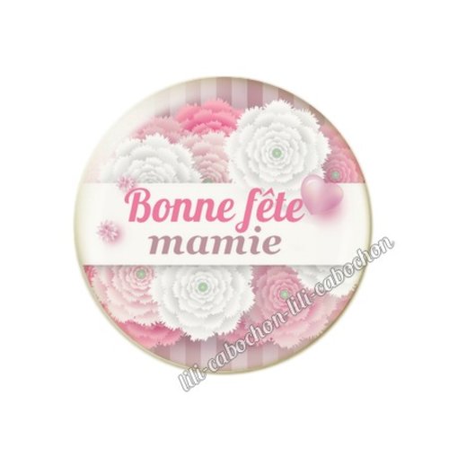 Cabochon résine a coller 25 mm mamie mm29