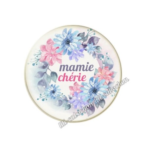 Cabochon résine a coller 25 mm mamie mm32
