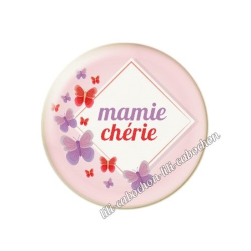 Cabochon résine a coller 25 mm mamie mm33