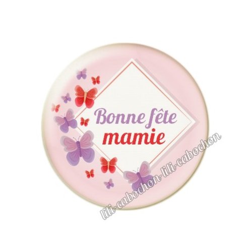 Cabochon résine a coller 25 mm mamie mm36