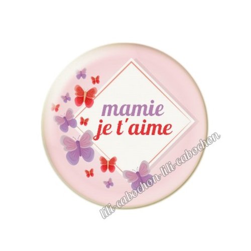 Cabochon résine a coller 25 mm mamie mm37