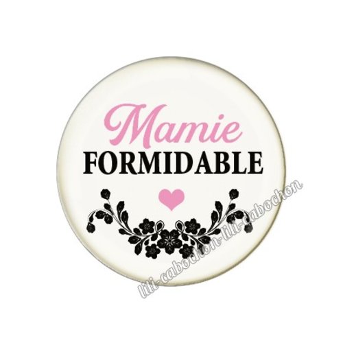 Cabochon résine a coller 25 mm mamie mm56