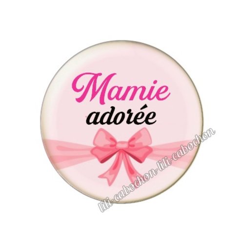 Cabochon résine a coller 25 mm mamie mm59