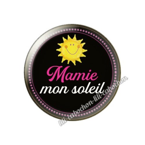 Cabochon résine a coller 25 mm mamie mm60