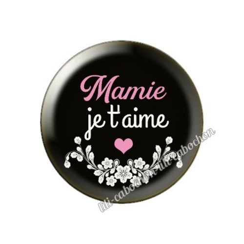 Cabochon résine a coller 25 mm mamie mm63