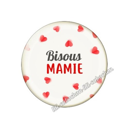 Cabochon résine a coller 25 mm mamie mi21