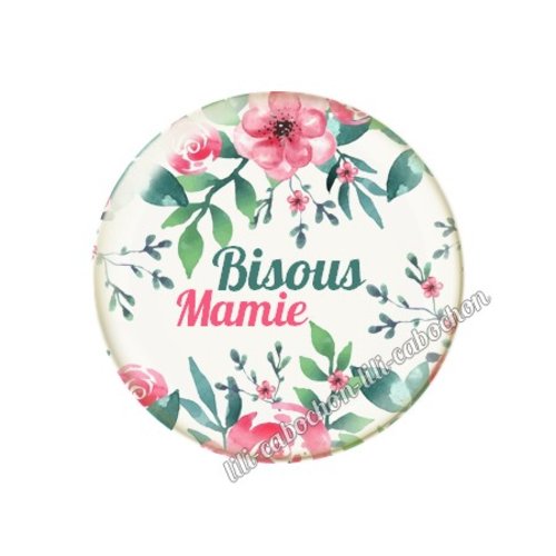 Cabochon résine a coller 25 mm mamie mi56