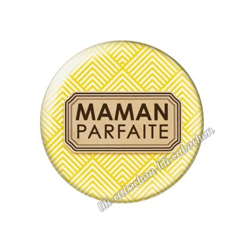 Cabochon résine a coller 25 mm maman fm92