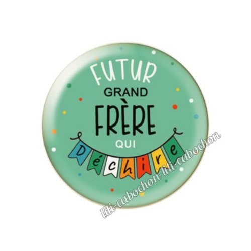 Cabochon résine a coller 25 mm futur frère fm113