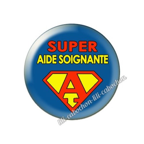 Cabochon résine a coller 25 mm aide-soignante fm183