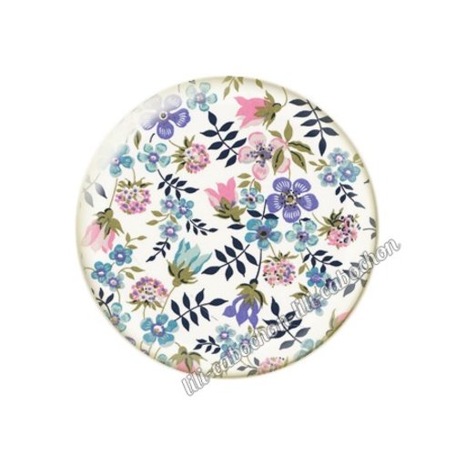 Cabochon résine a coller 25 mm liberty fm208