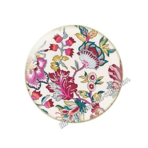 Cabochon résine a coller 25 mm liberty fm226