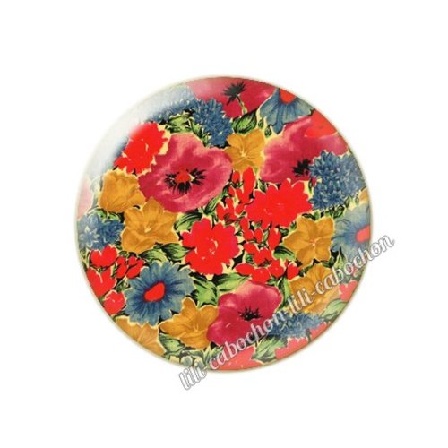 Cabochon résine a coller 25 mm liberty fm230