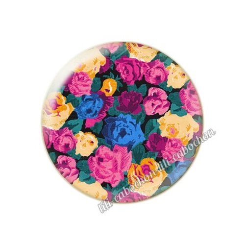 Cabochon résine a coller 25 mm liberty fm232