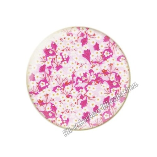 Cabochon résine a coller 25 mm liberty fm237