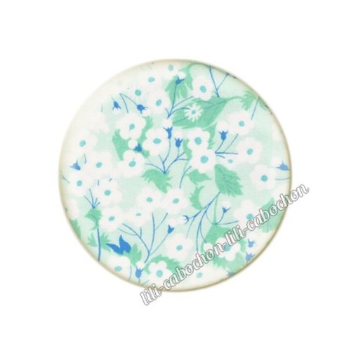 Cabochon résine a coller 25 mm liberty fm238