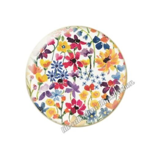 Cabochon résine a coller 25 mm liberty fm243