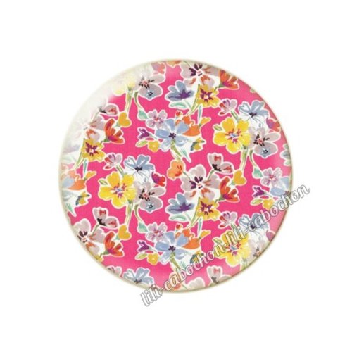 Cabochon résine a coller 25 mm liberty fm248